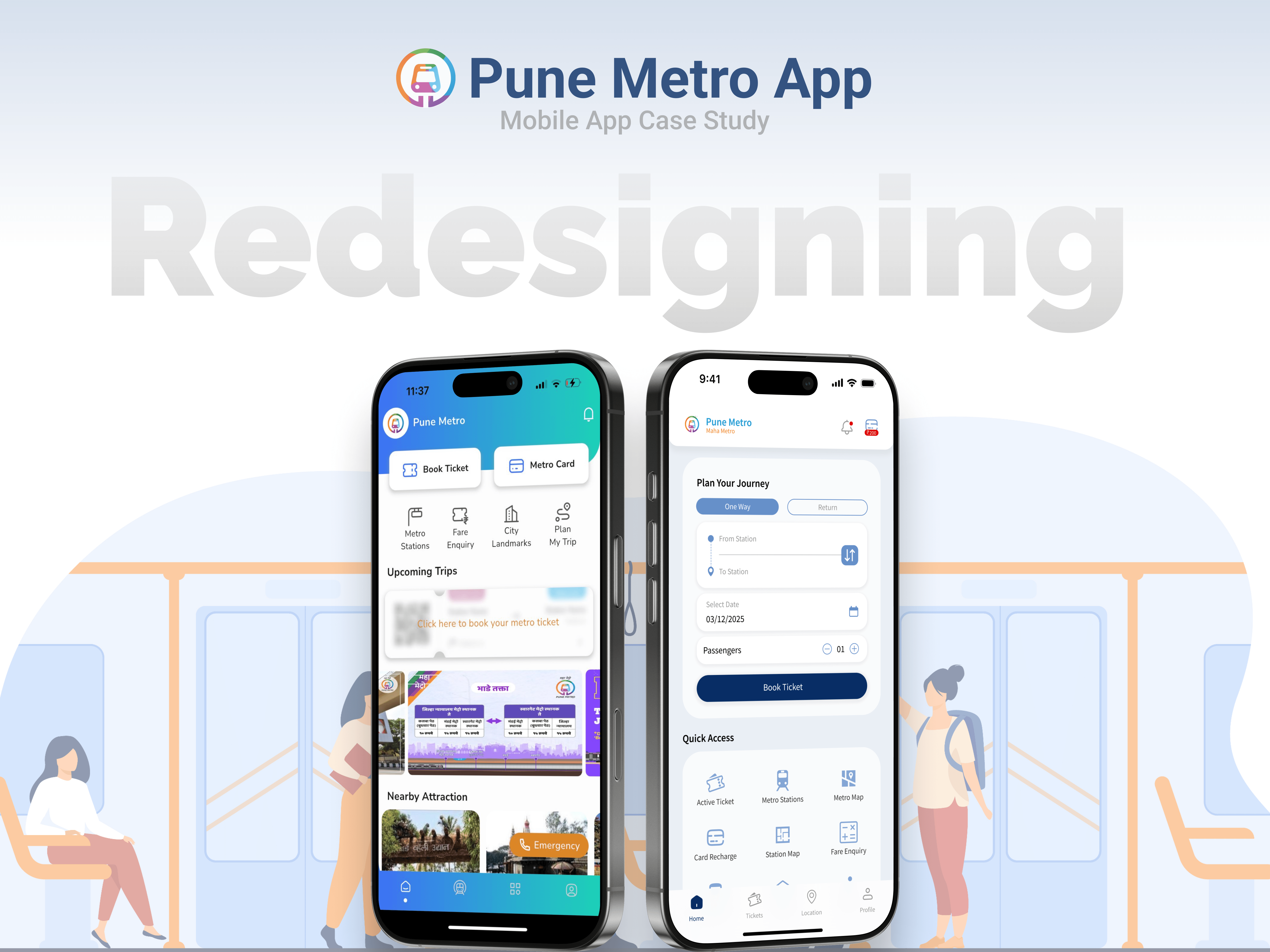 Redesigning Pune Metro App