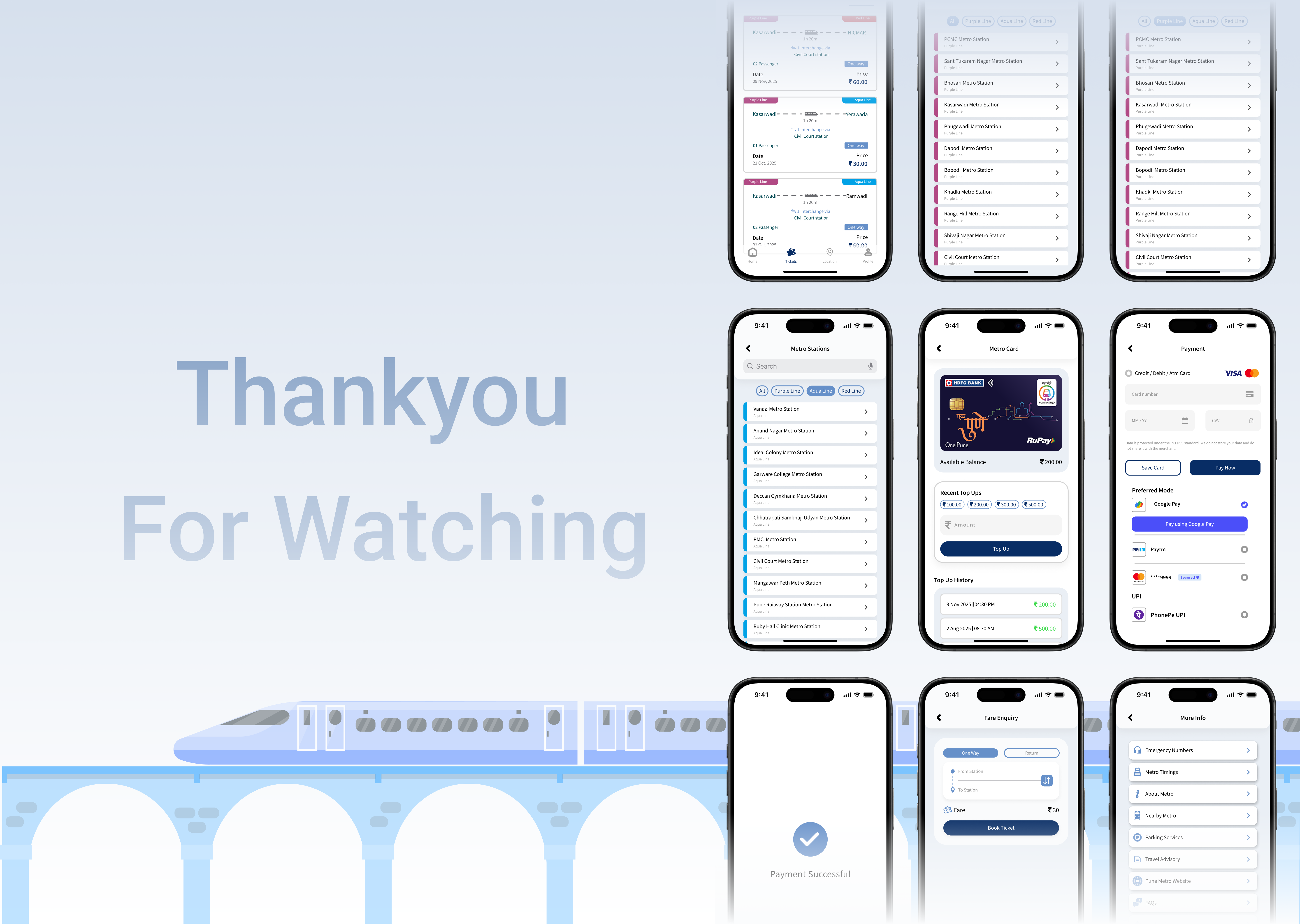 Redesigning Pune Metro App project image