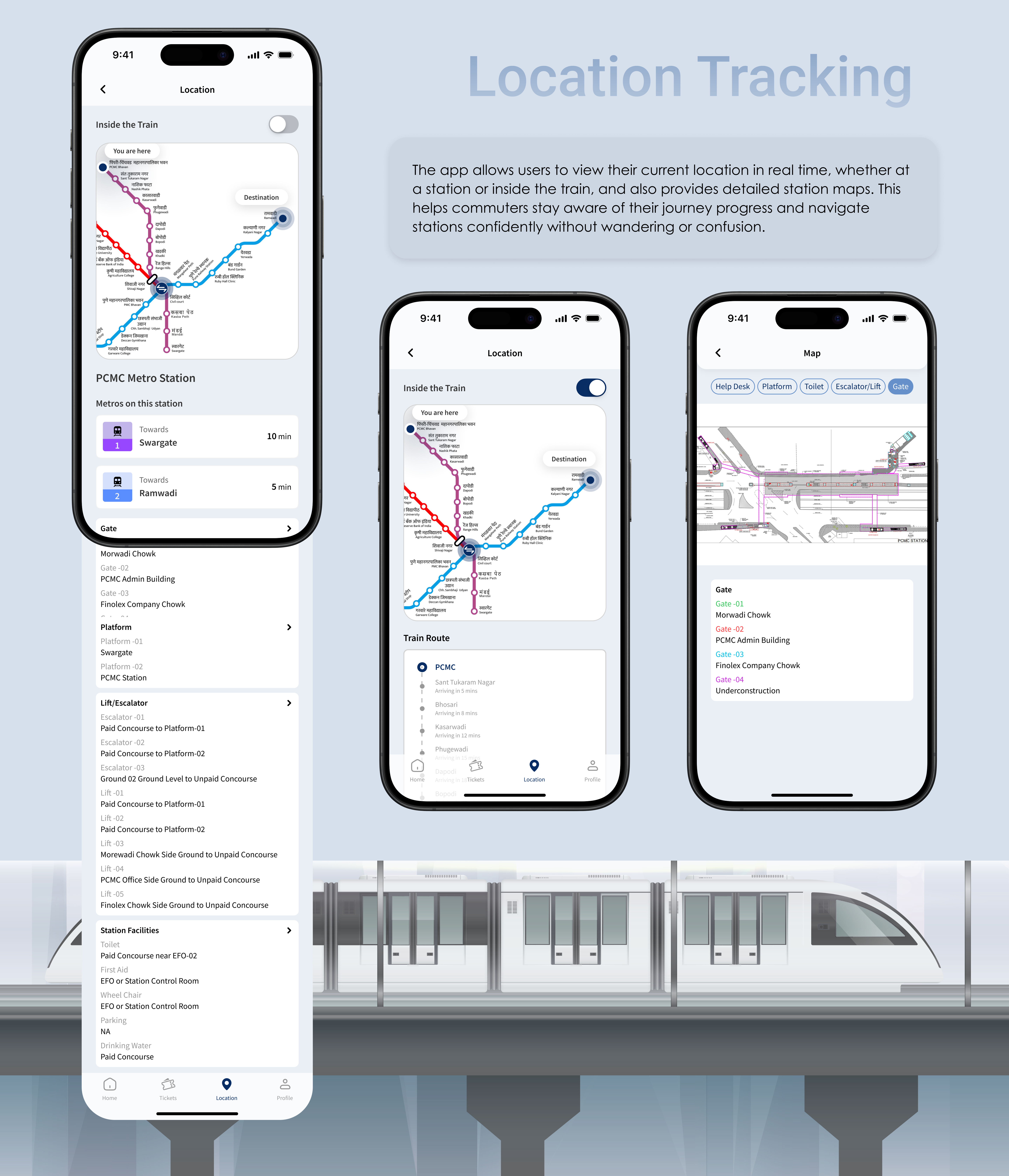 Redesigning Pune Metro App project image