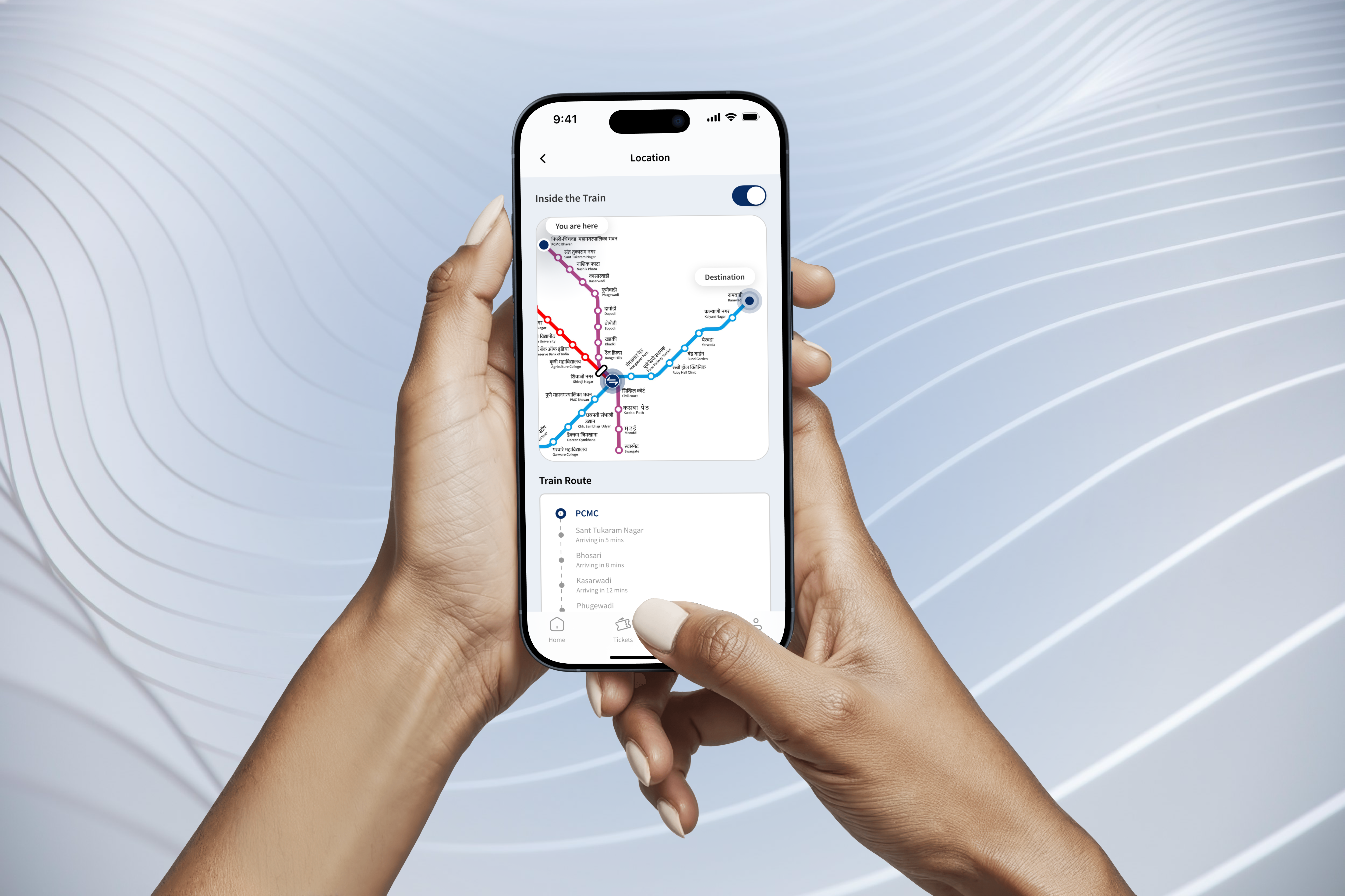 Redesigning Pune Metro App project image