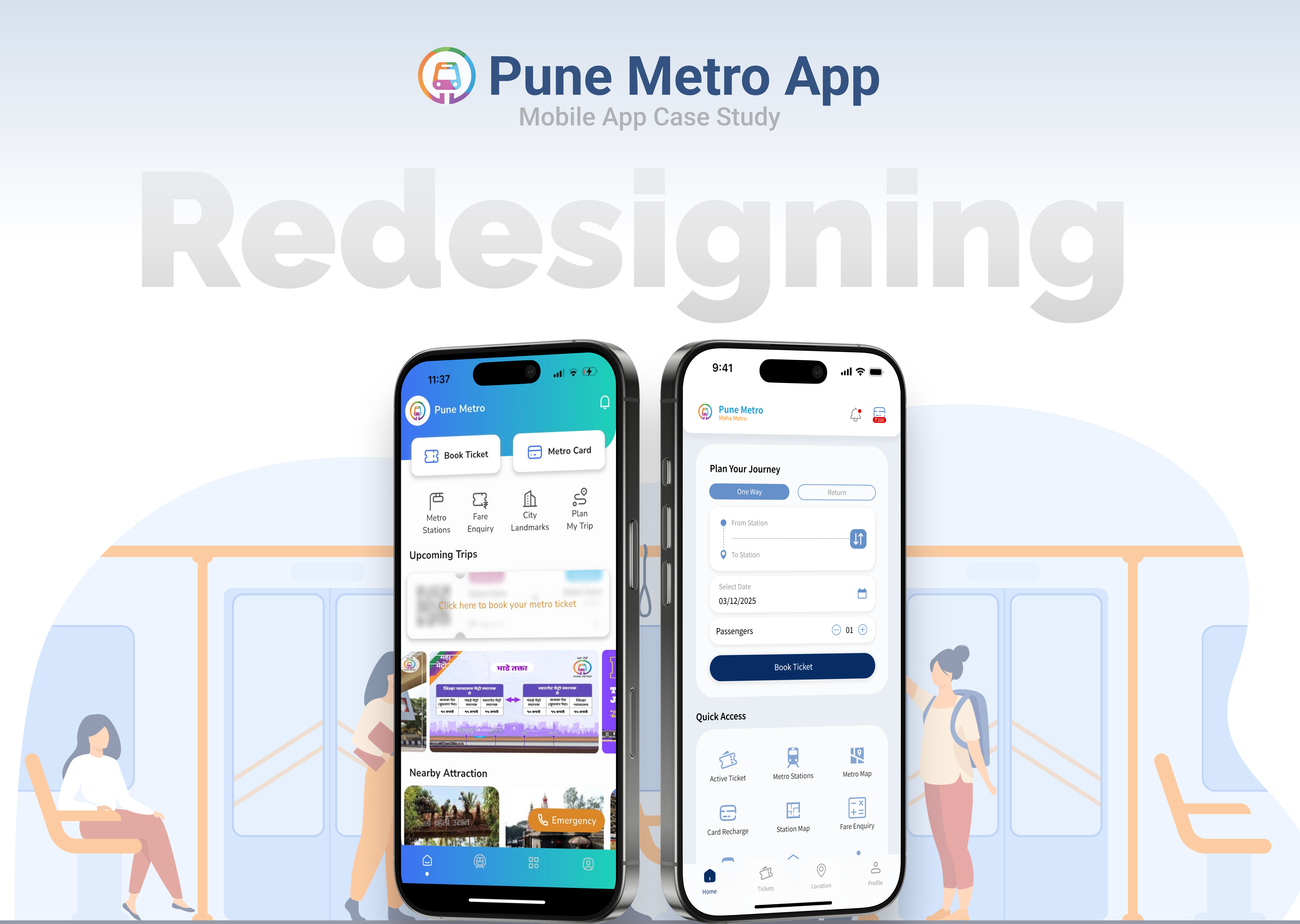 Redesigning Pune Metro App project image