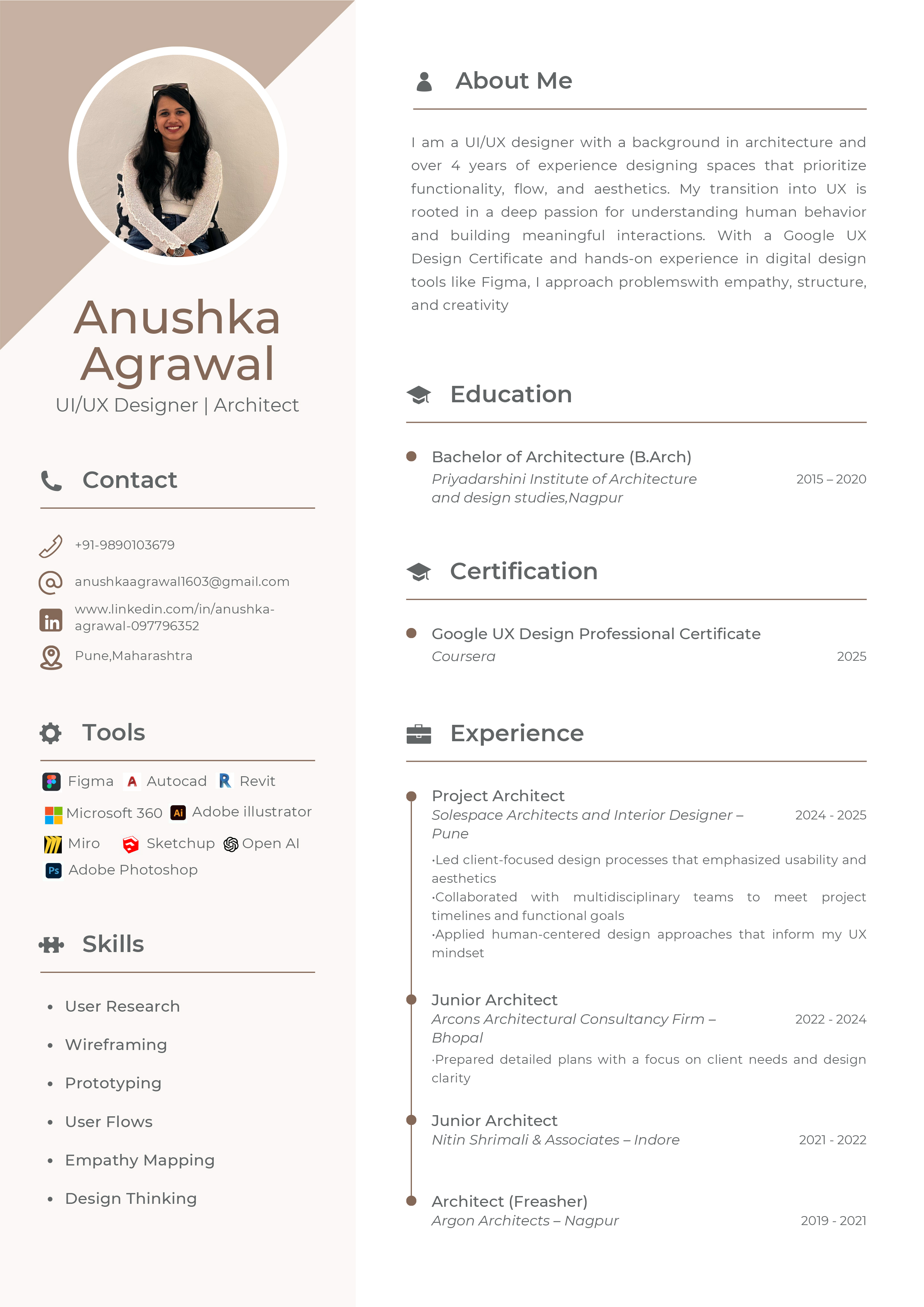 Anushka Agrawal's Resume