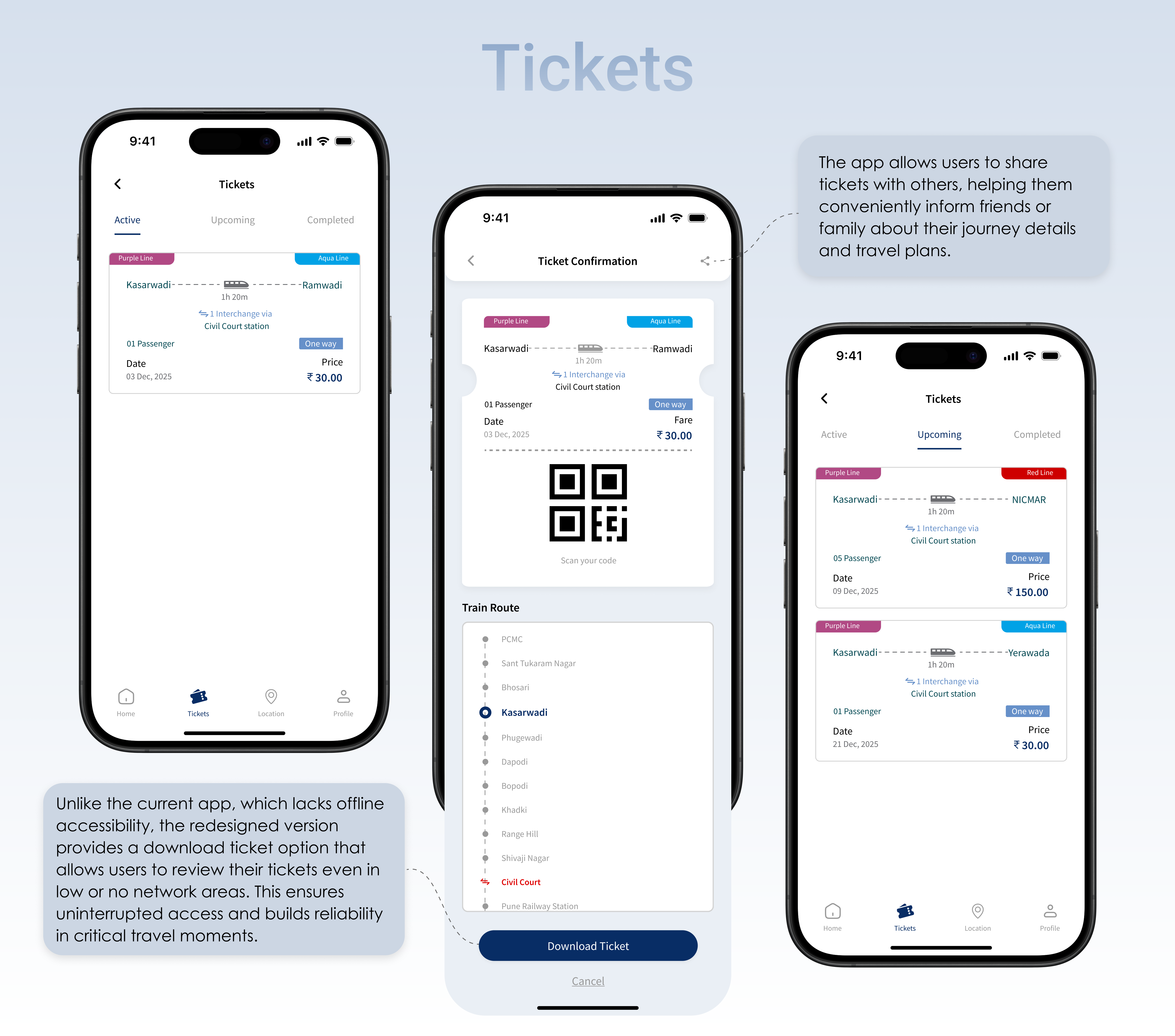 Redesigning Pune Metro App project image
